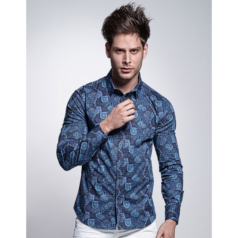 CAMISA DENIM FLOWERS