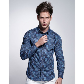 CAMISA DENIM FLOWERS